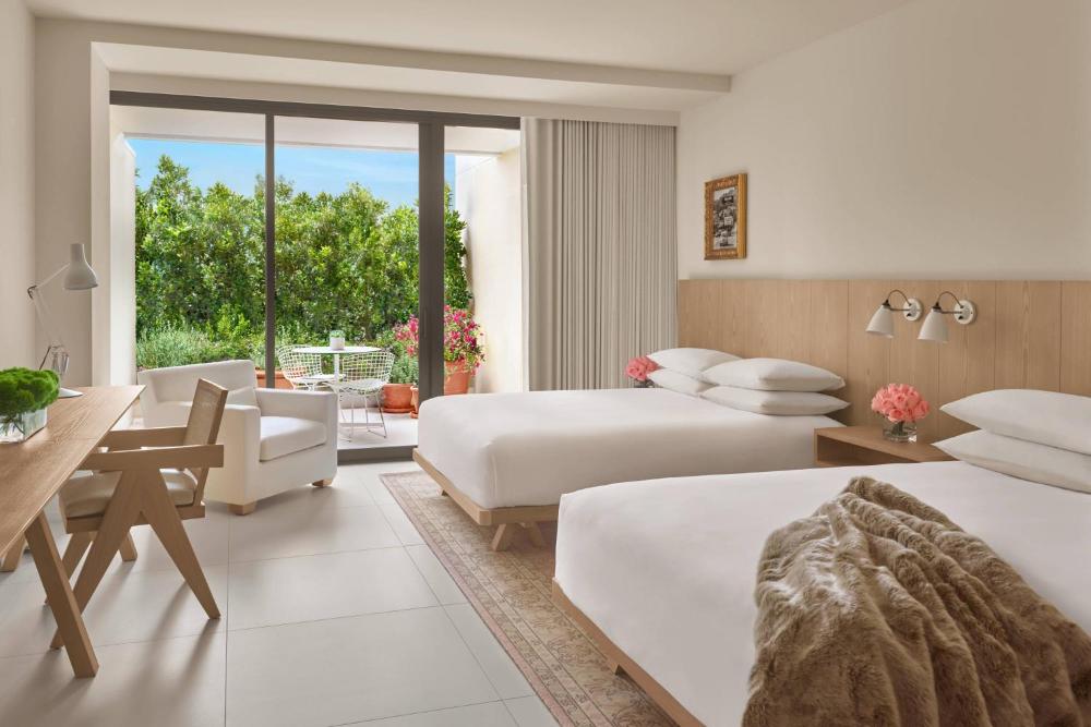 Deluxe Terrace, Guest room, 2 Queen, City view, Balcony interior
